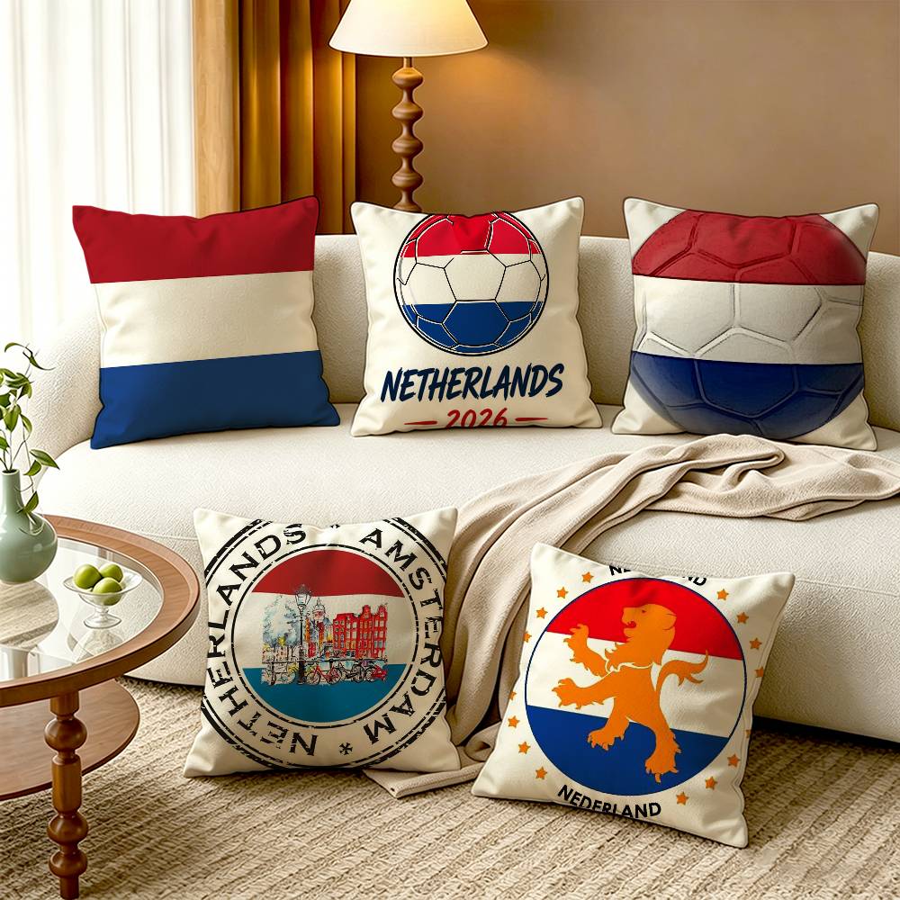 Home Textiles Netherlands - N-Nederland F-Flag katoenen linnen vierkante kussenslopen