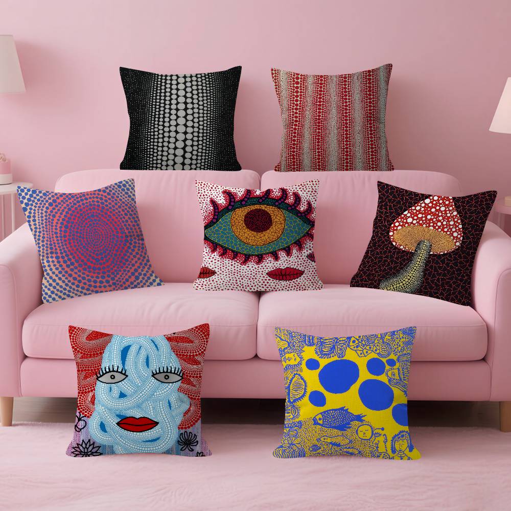 Japanese Home Textiles - Japanse Yayoi Kusama gepersonaliseerde kussensloop kinderslaapkamer