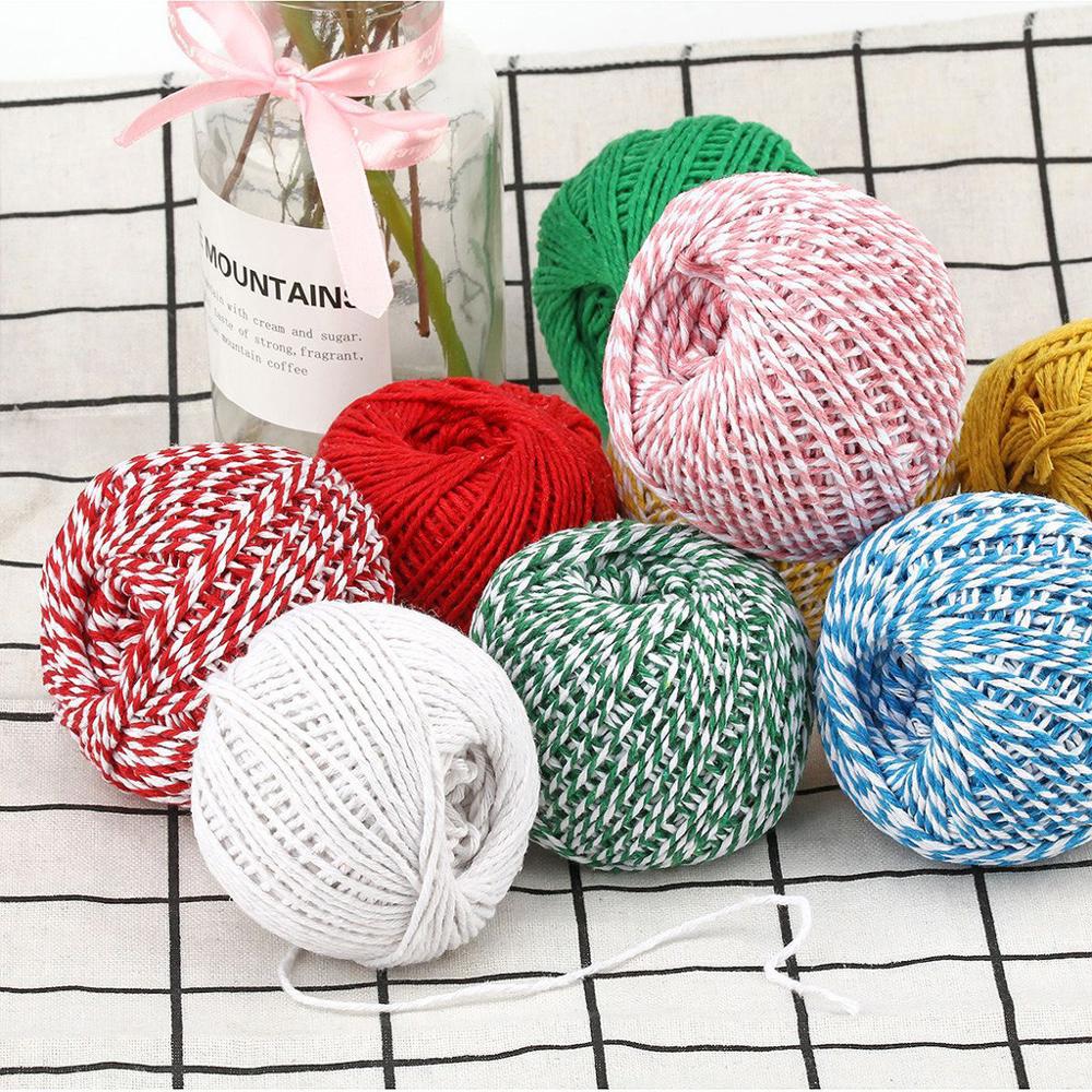 Home Textiles Com - Twee Kleuren Katoen Bakers Twine Touw