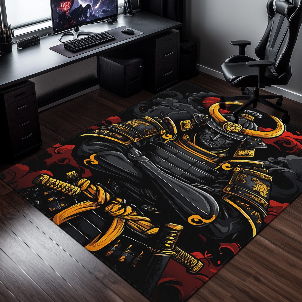 Japanese Home Textiles - Samurai Armor Warrior Japans thema Crystal