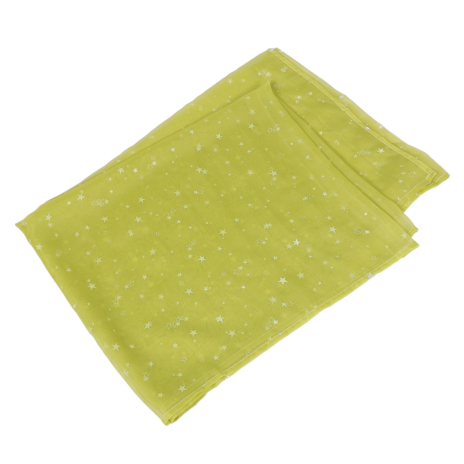 Curtain Sheer Voile - Zilveren Ster Folie Sheer Gordijnen Groen