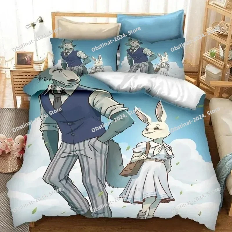 Home Textiles Super Soft - Anime BEASTARS Beddengoed Set Print Bed