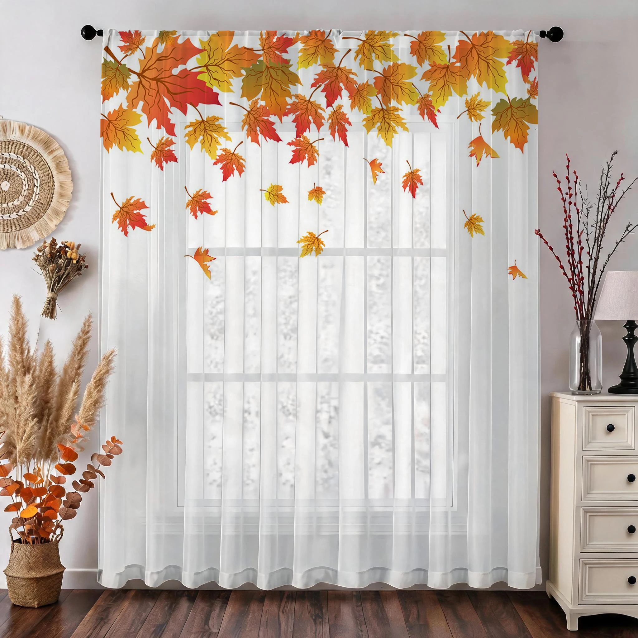 Esdoornblad Modern Gradient Sh - Curtain Sheer Voile recensie en prijs
