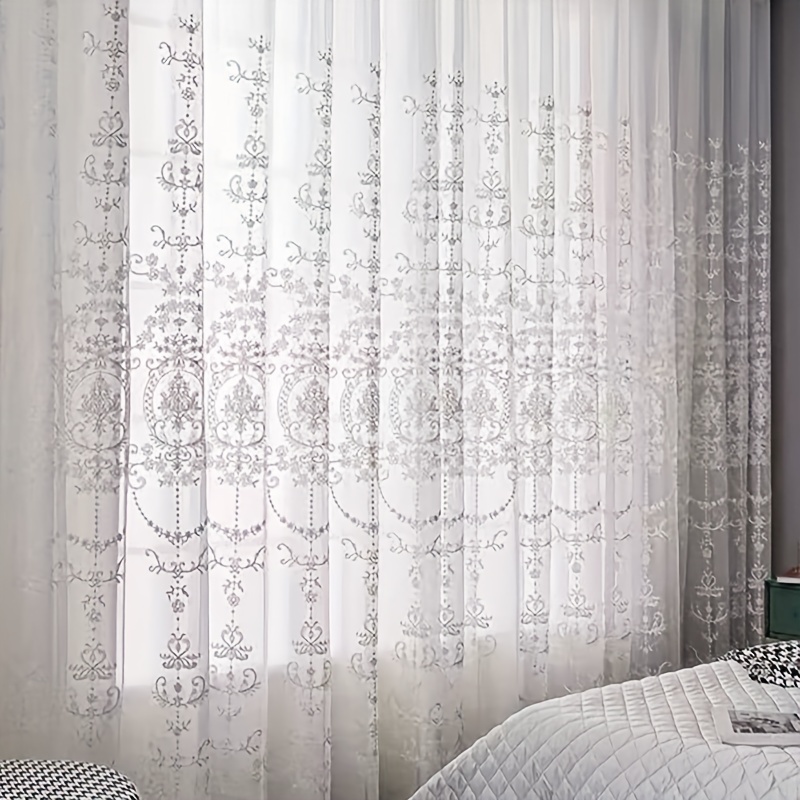 1 stuk wit geborduurd transpar - Curtain Sheer Voile recensie en prijs