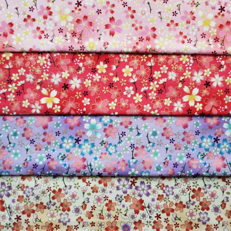 Katoen Goudfolie Bedrukte Stof - Japanese Home Textiles recensie en prijs