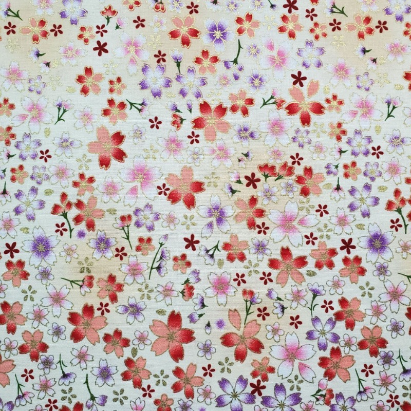 Katoen Goudfolie Bedrukte Stof - Japanese Home Textiles recensie en prijs