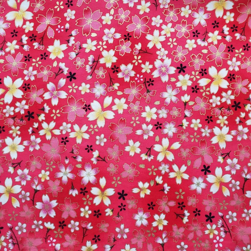 Katoen Goudfolie Bedrukte Stof - Japanese Home Textiles recensie en prijs