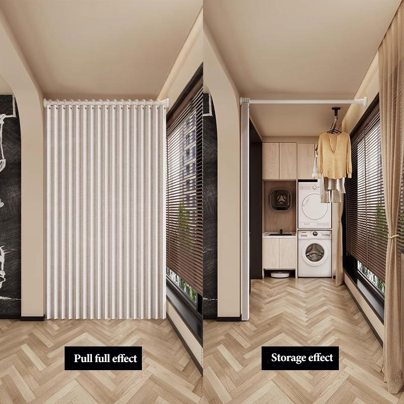 Inklapbare vouwdeur, intrekbar - Home Textiles Curtains recensie en prijs