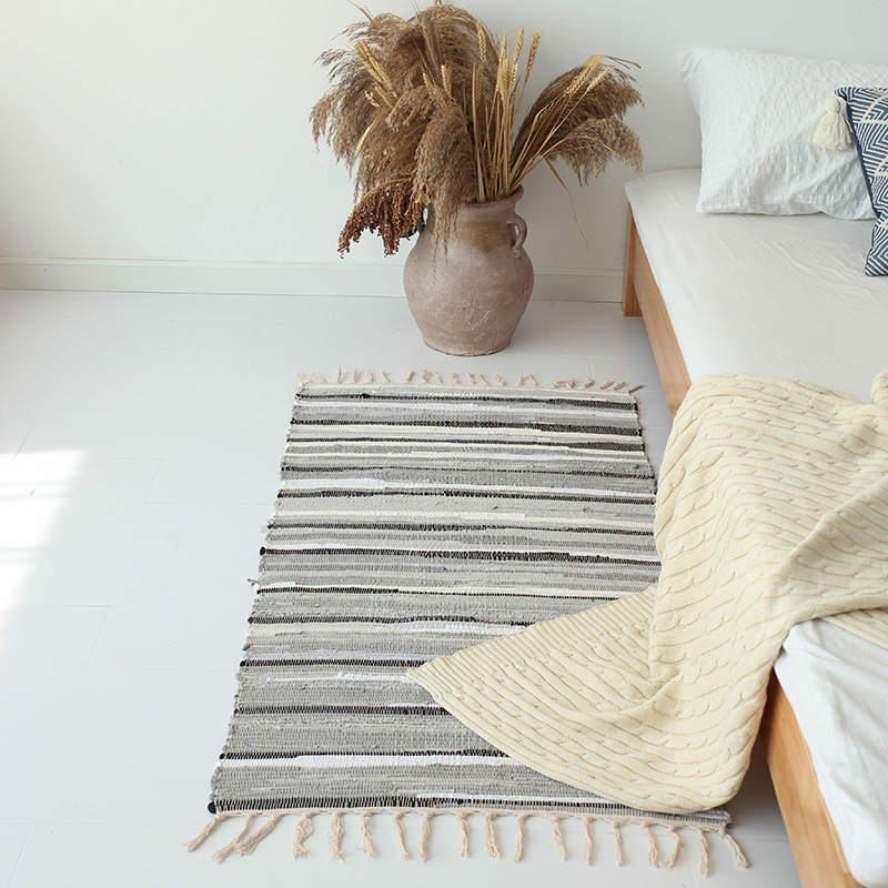 Vintage houtprint vloermatten  - Japanese Home Textiles recensie en prijs