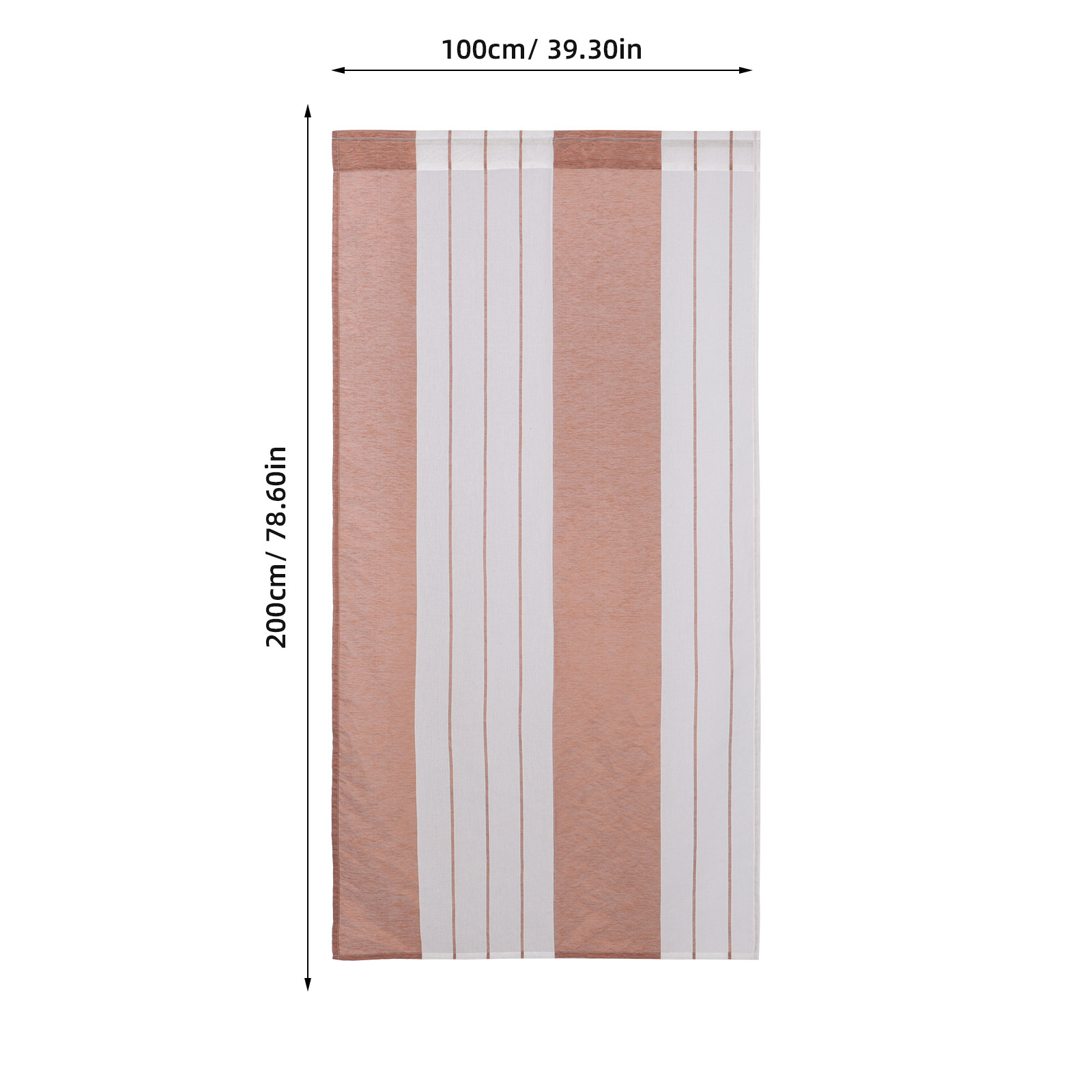Meerkleurig gestreept transpar - Curtain Sheer Voile recensie en prijs