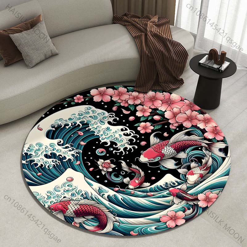 Retro Japanse Kanagawa Golven  - Japanese Home Textiles recensie en prijs