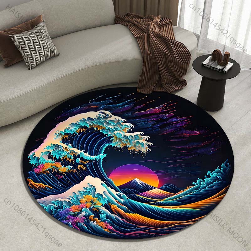 Retro Japanse Kanagawa Golven  - Japanese Home Textiles recensie en prijs