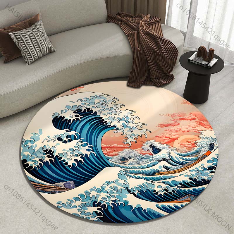 Retro Japanse Kanagawa Golven  - Japanese Home Textiles recensie en prijs