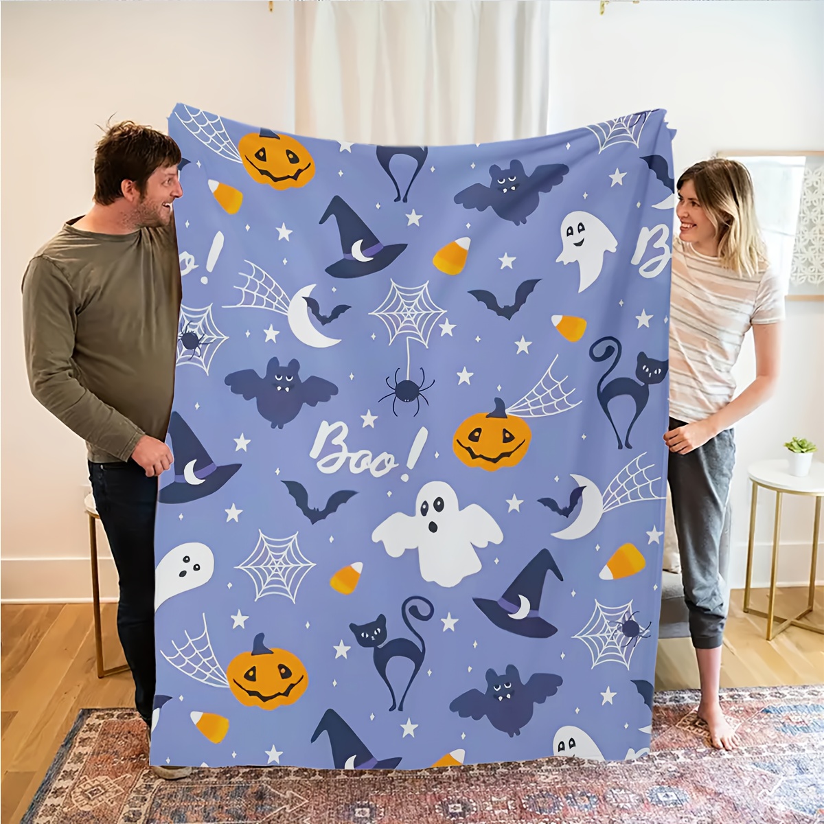 Halloween-deken Pompoen Kat Vl - Home Textiles Super Soft recensie en prijs