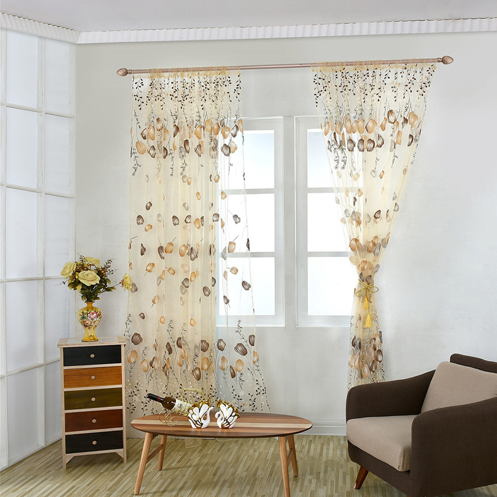 100x200cm Tulp Voile Gordijnen - Curtain Sheer Voile recensie en prijs
