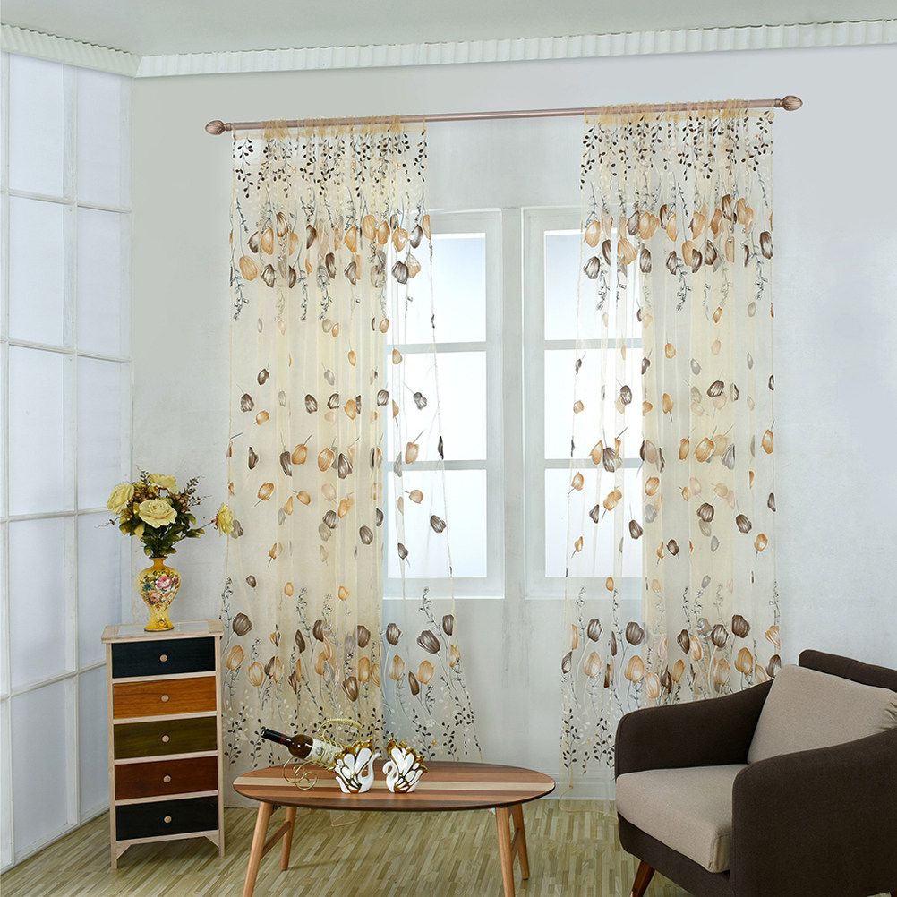 100x200cm Tulp Voile Gordijnen - Curtain Sheer Voile recensie en prijs