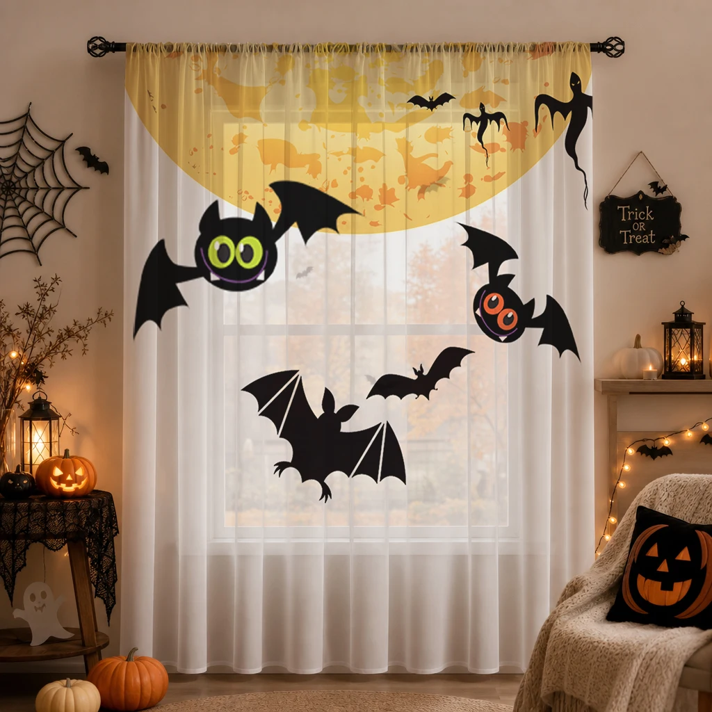 Halloween Day Gradient Sheer C - Curtain Sheer Voile recensie en prijs
