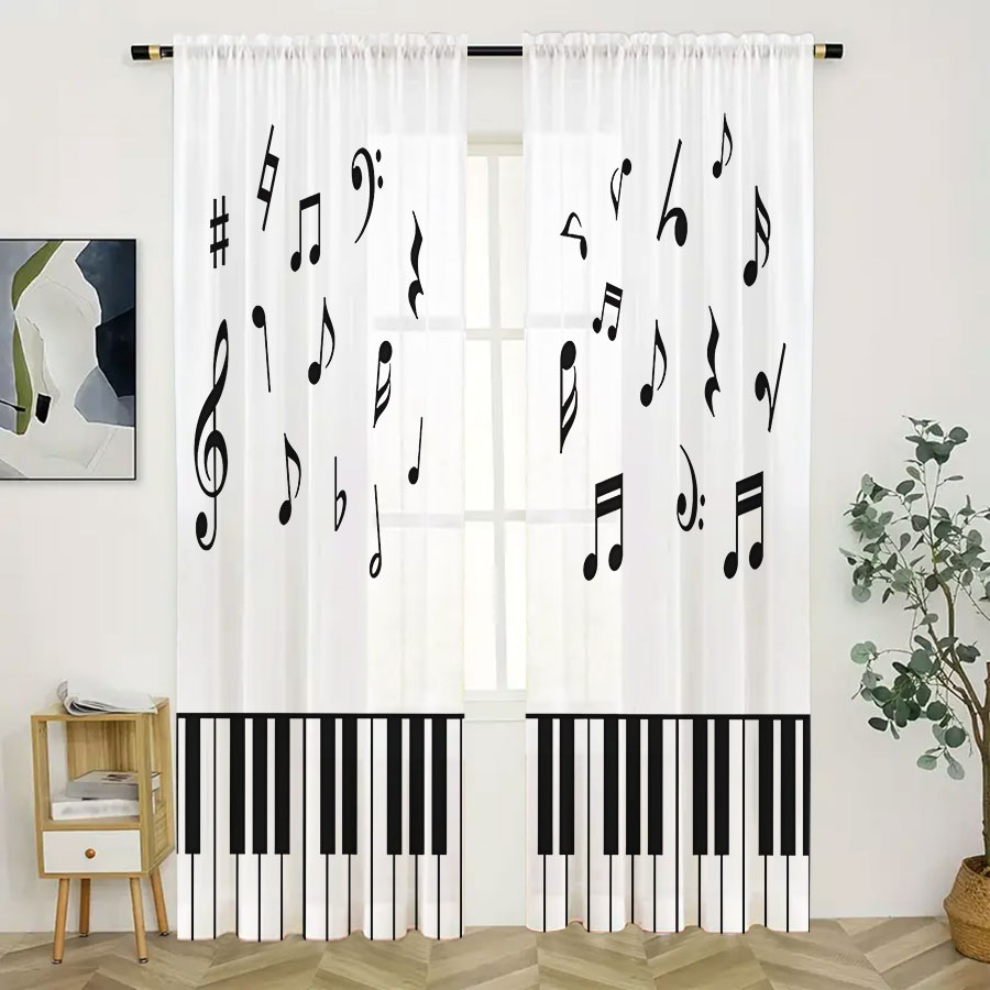 2 stuks digitaal bedrukte tran - Curtain Sheer Voile recensie en prijs