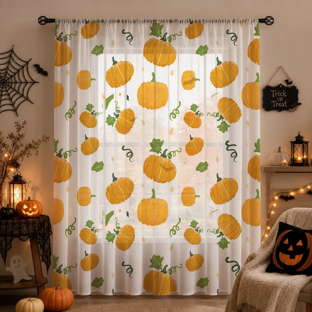 Halloween transparante gordijn - Curtain Sheer Voile recensie en prijs